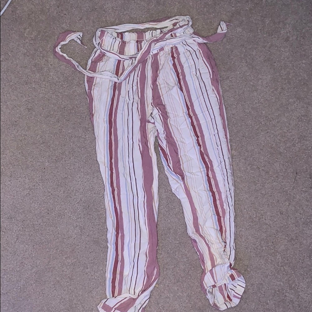 American Eagle Stripped Comfy Pants - image 1